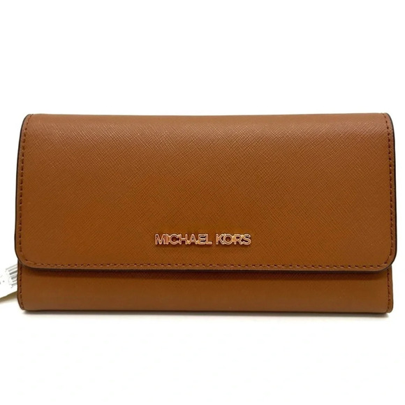 Michael Kors Large Trifold Wallet Luggage - Picture 1 of 8
